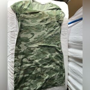 Gap Women’s  Camo Cotton Shirt Dress